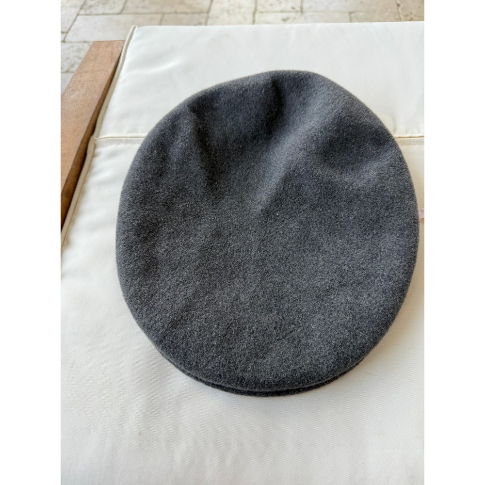 Kangol 504 Flat Cap Charcoal Grey Wool Blend Ivy Driving Hat Designed In Britain